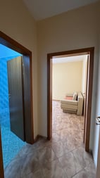 Furnished apartment with open space, separate kitchen and air conditioning
