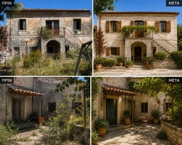 Traditional stone residence in Meliteieoi, Mesoggi