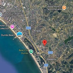 Land for sale near the Beach of Durrës and the Plane Trees, Albania